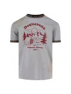 Dsquared2 Vintage Print Relaxed-fit T-shirt With Contrasting Trim