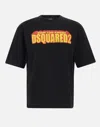 Dsquared2 Black Loose Fit T Shirt With Logo