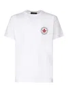 Dsquared2 White T-shirt With Chest Logo Application In Cotton Man