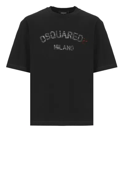 Dsquared2 T-shirts And Polos In Black