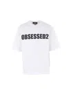 Dsquared2 Loose Fit Crew-neck T-shirt With Print In White
