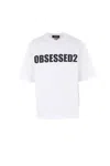Dsquared2 Loose Fit Crew-neck T-shirt With Print In White