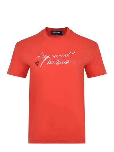 Dsquared2 T-shirts And Polos In Orange