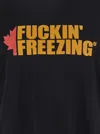 Dsquared2 Black Crewneck T-shirt With Print On The Front And Logo Lettering On The Rear In Cotton Man In Black