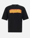 Dsquared2 Black Loose Fit T Shirt With Logo