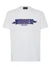 Dsquared2 White Crewneck T-shirt With Logo Print On The Front In White