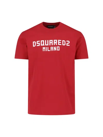 Dsquared2 T-shirts And Polos In Red
