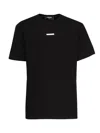 Dsquared2 Regular Fit Metal Logo Tee In Black