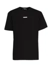 Dsquared2 Regular Fit Metal Logo Tee In Black