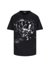 Dsquared2 Graphic Print Crew Neck Short Sleeve T-shirt In Black