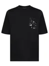 DSQUARED2 DSQUARED2 T-SHIRTS AND POLOS BLACK