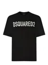 Dsquared2 Football Black T-shirt With Shoulder Pads And Lettering Logo Print On The Front In Cotton And Viscos In Black