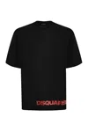 Dsquared2 Black Loose Fit T-shirt In Black