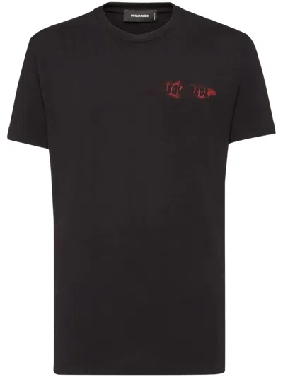 DSQUARED2 DSQUARED2 T-SHIRTS AND POLOS BLACK