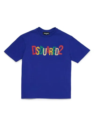 Dsquared2 Kids'  T-shirts And Polos Blue