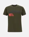 Dsquared2 Cotton Crew-neck T-shirt In Green