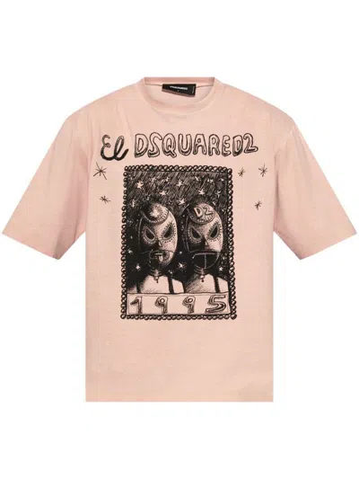 Dsquared2 T-shirts And Polos In Light Pink