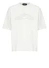Dsquared2 White Crewneck T-shirt With Icon Logo Printed On The Front In Cotton Man In White