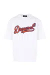Dsquared2 Boxy-fit Graphic T-shirt With Contrasting Logo In White