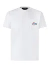 Dsquared2 Classic White T-shirt With Subtle Logo Detail In White