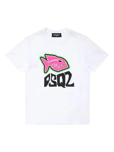 Dsquared2 Kids'  T-shirts And Polos White