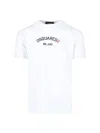 Dsquared2 Men's White Cotton T-shirt With Logo In White