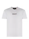 Dsquared2 'cool Fit Tee' White T-shirt With Logo Print On The Front In Cotton Man In White