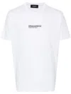 Dsquared2 'cool Fit Tee' White T-shirt With Logo Print On The Front In Cotton Man In White