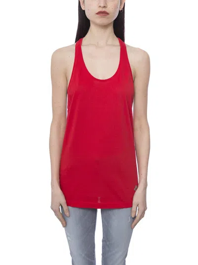 Dsquared2 Women's Cotton Jersey Top | Size Xs | Nc0572-21600-307 Color Red