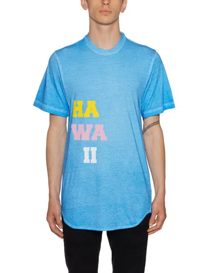 Dsquared2 Cotton And Linen T-shirt In Light Blue