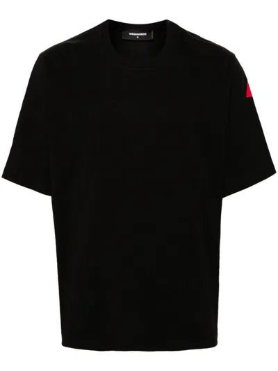 Dsquared2 Logo-print Cotton T-shirt In Black