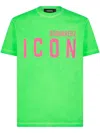 Dsquared2 Icon Logo-print Cotton T-shirt In Green