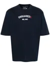 Dsquared2 Logo-print Cotton T-shirt In Navyblue