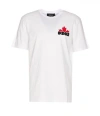 Dsquared2 Men's Logo Printed Cotton Crewneck T-shirt In White