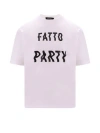 Dsquared2 Men's Cotton Text Printed T Shirt In White