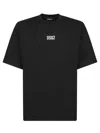 Dsquared2 Man T-shirt Black Size L Cotton In Black