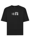 Dsquared2 Crew Neck Icon Cotton T-shirt In Black