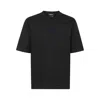 Dsquared2 Black Crewneck T-shirt With Logo Lettering On The Front In Cotton Man In Black
