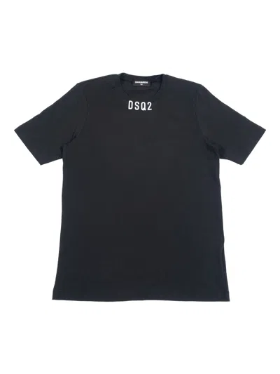 Dsquared2 Kids' T-shirts In Black