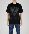 Dsquared2 Man T-shirt Black Size Xxl Cotton In Black