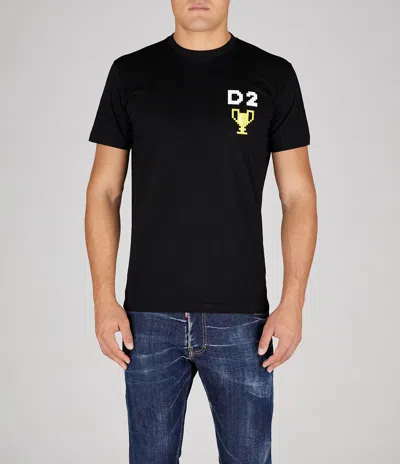 Dsquared2 Man T-shirt Black Size L Cotton