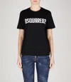 Dsquared2 Woman T-shirt Black Size L Cotton In Black
