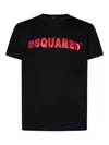 Dsquared2 Logo-print Crewneck T-shirt In Black
