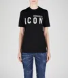 Dsquared2 Icon Forever Easy T-shirt In Black-white