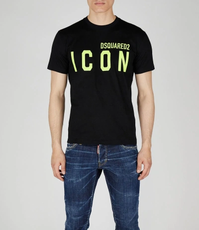 Dsquared2 Man T-shirt Black Size M Cotton
