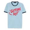 Dsquared2 T-shirt In Cotone Azzurro Pastello Uomo In Blue