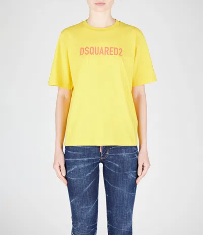 Dsquared2 T-shirts In Cyber Yellow