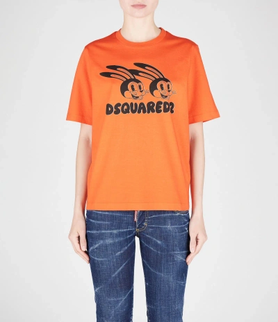 Dsquared2 T-shirts In Flame Orange