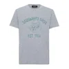 Dsquared2 Logo Bros Print T-shirt In Grey