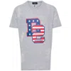 Dsquared2 Fitted Muscle T-shirt Featuring Graphic Print In Grey
